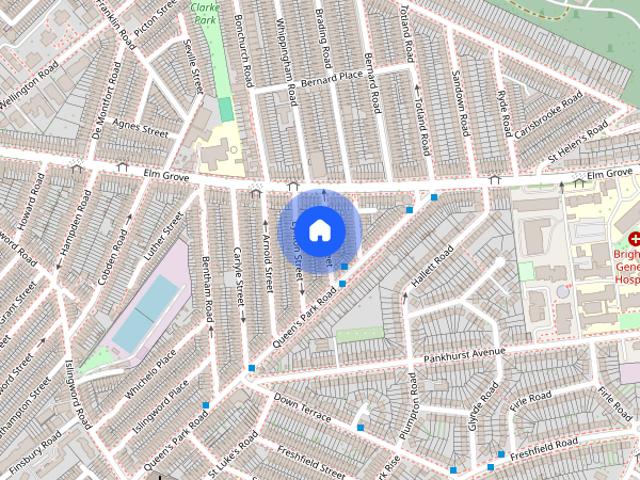 Townhouse for rent in Queen's Park, Brighton & Hove