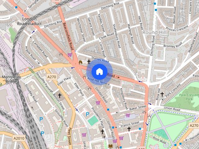 Townhouse for rent in Round Hill, Brighton & Hove
