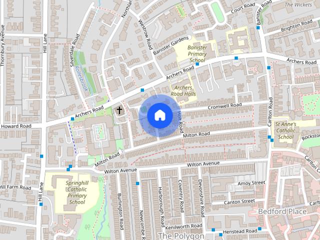 Townhouse for rent in The Polygon, City Of Southampton