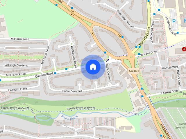 Townhouse for rent in Harborne, West Midlands