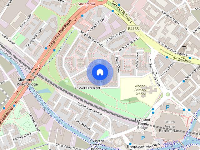 Townhouse for rent in Ladywood, West Midlands