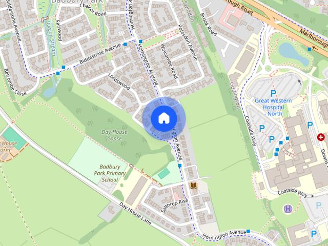 Townhouse for rent in Badbury Park, Swindon