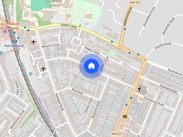 Townhouse for rent in Northwood, Greater London