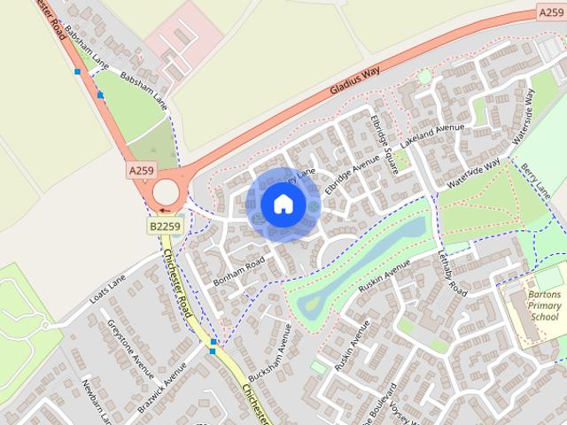 Townhouse for rent in Bersted, Clapham