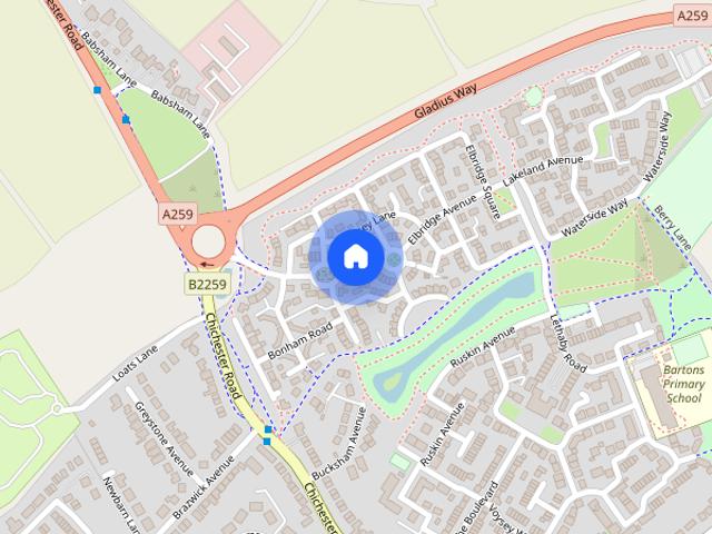 Townhouse for rent in Bersted, Clapham