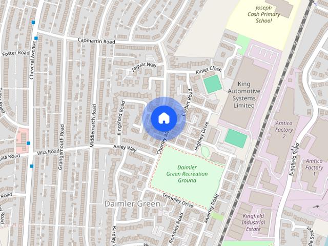 Townhouse for rent in Radford, West Midlands