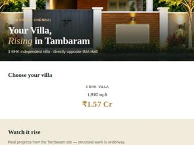 Duplex for sale in Tambaram East - Chennai, Tamil Nadu