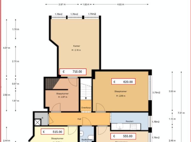 Appartement te huur in Transvaalbuurt, Amsterdam