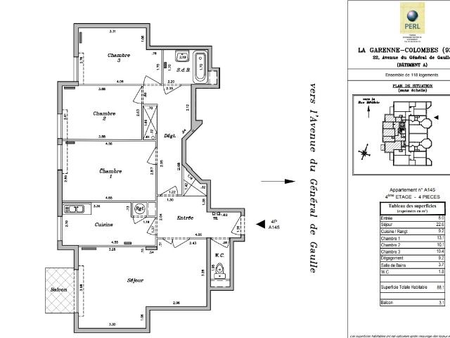 Appartement vente à Nanterre, La Garenne-colombes