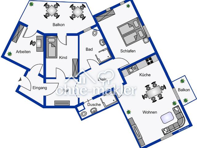 Apartment kaufen in Bahnhofsvorstadt, Bad Kösen