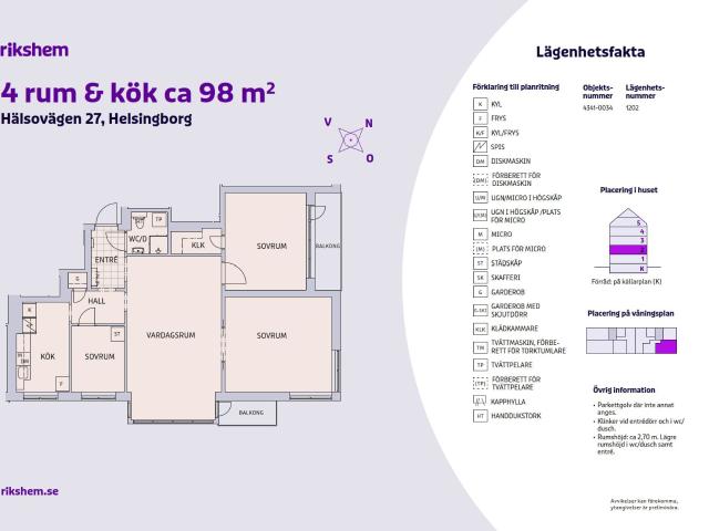 Lägenhet hyra i Helsingborg, Skåne