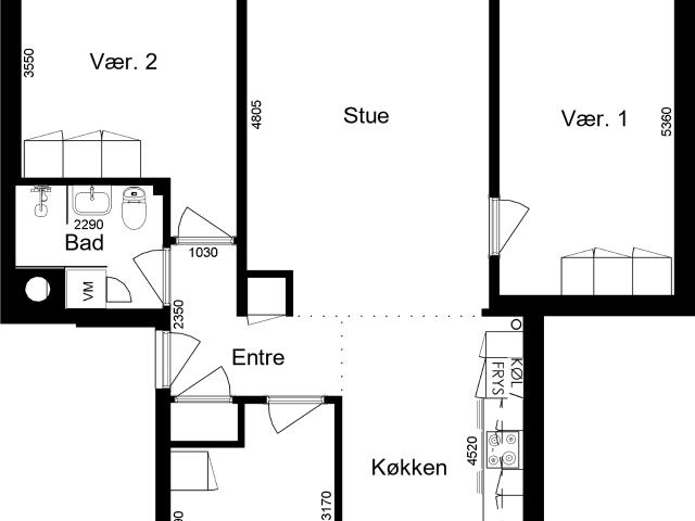 Lejlighed til leje i Vinderup, Århus