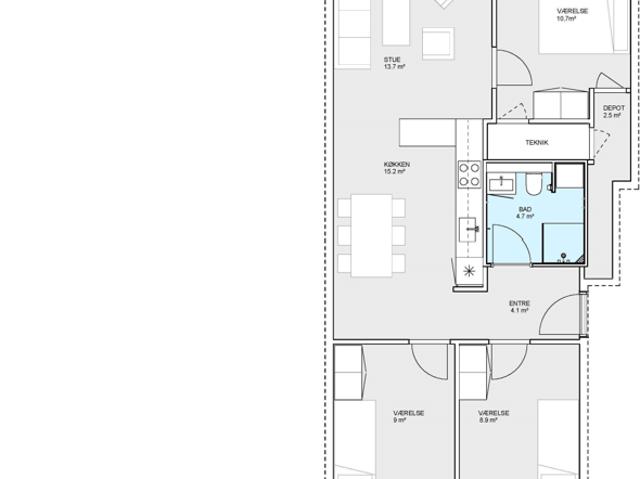 Lejlighed til leje i Århus