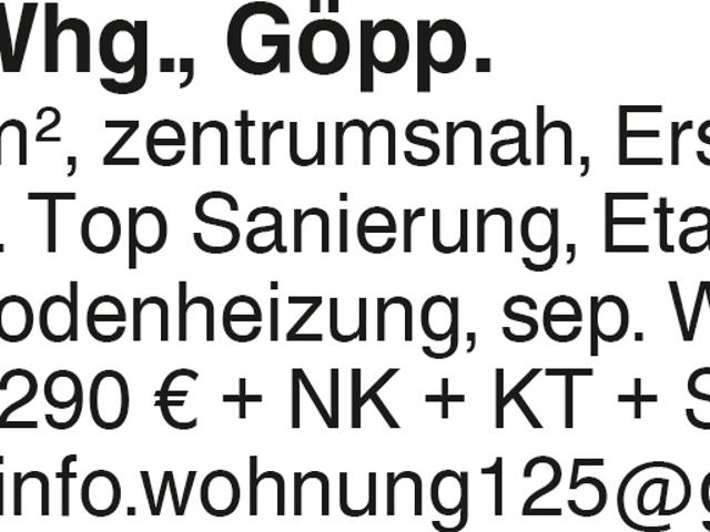 Wohnung mieten in Göppingen, Baden-Württemberg