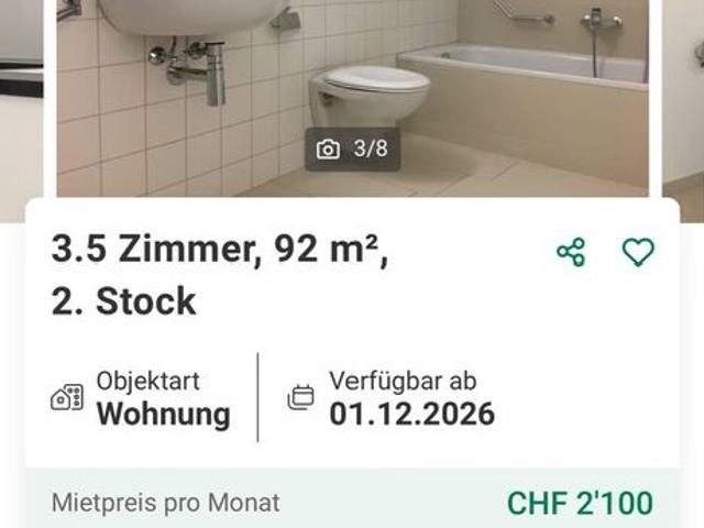 Apartment mieten in Dintikon, Aargau