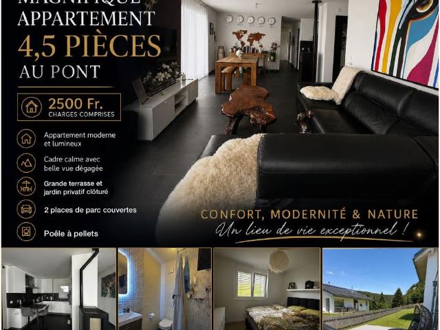 Apartment mieten in L Abbaye, Waadt