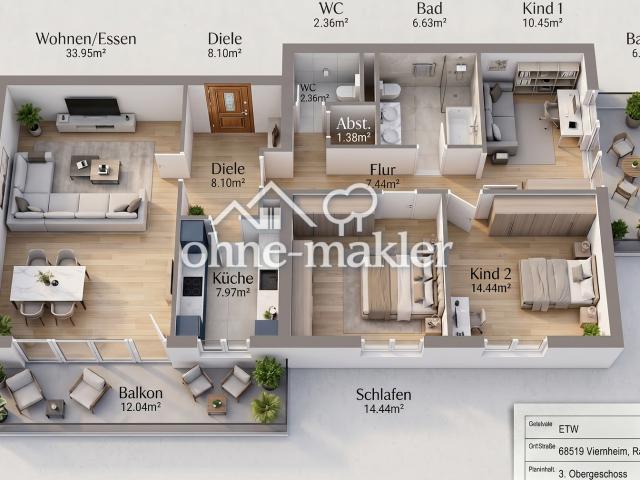 Apartment kaufen in Viernheim, Hessen