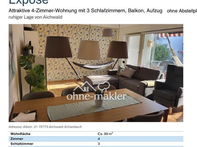 Apartment mieten in Schanbach, Landkreis Esslingen