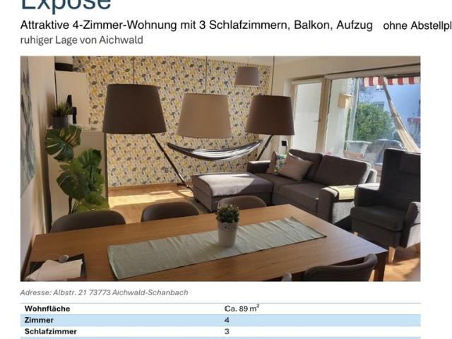 Wohnung mieten in Schanbach, Landkreis Esslingen