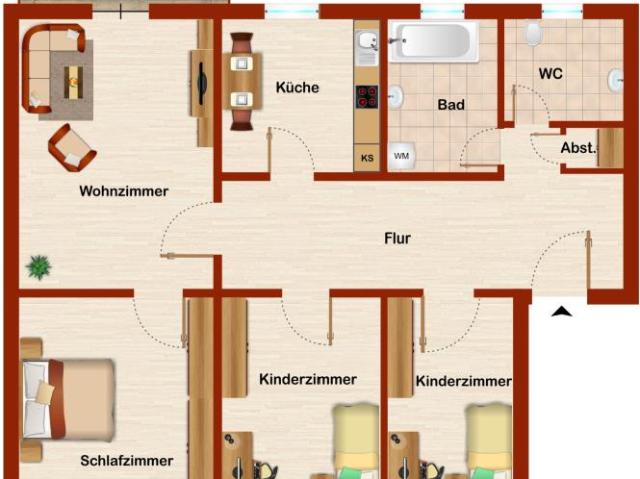 Apartment mieten in Hamm-Westen, Hamm