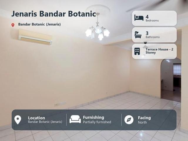 Terraced House for rent in Bandar Botanic, Bandaraya Klang