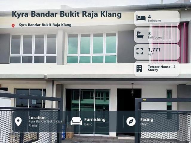 Terraced House for rent in Bandar Bukit Raja, Bandaraya Klang