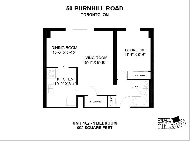 Apartment for rent in Woburn, Ontario