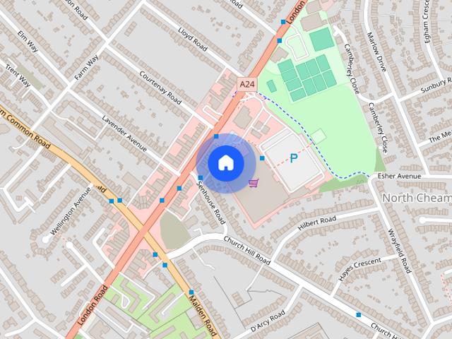 House for rent in Worcester Park, Greater London