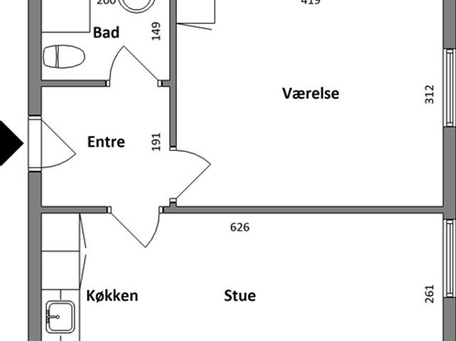 Lejlighed til leje i Herning, Århus