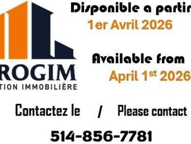 Apartment for rent in St. Leonard's, Quebec