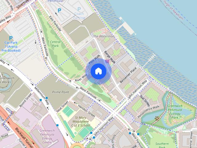Apartment for rent in Greenwich Peninsula, Greater London