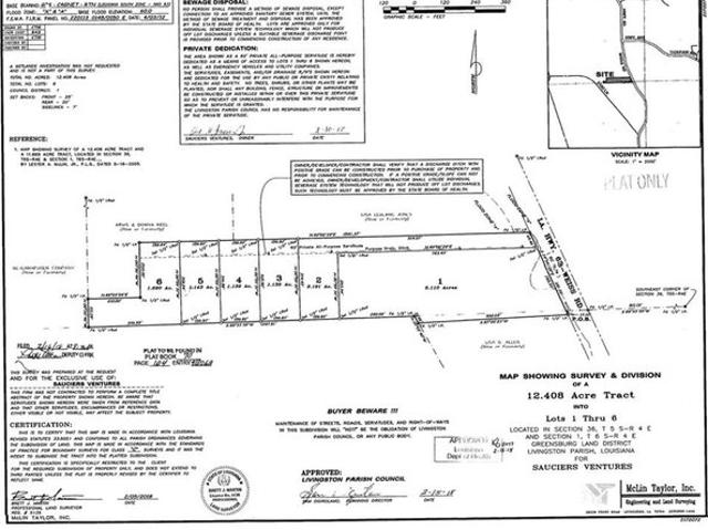 Land for sale in Walker, Louisiana