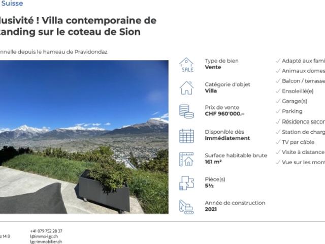 Einfamilienhaus kaufen in Les Mayens-de-Sion, Wallis