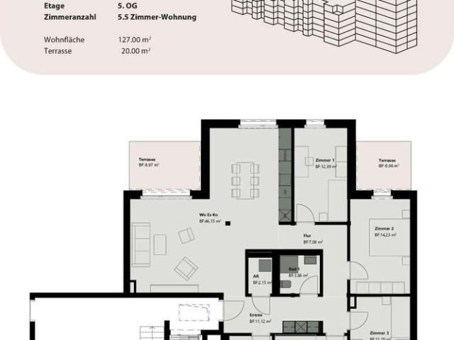 Apartment mieten in Buchs (SG), St. Gallen