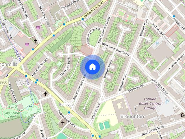 Apartment for rent in Broughton, Scotland