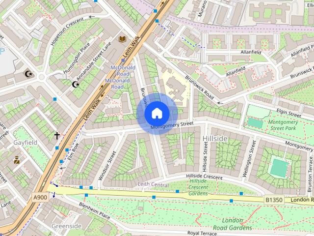 Apartment for rent in Hillside, Leith