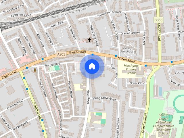 Townhouse for rent in North Sheen, Greater London