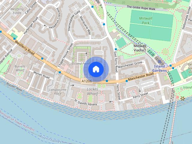 Townhouse for rent in Millwall, Greater London