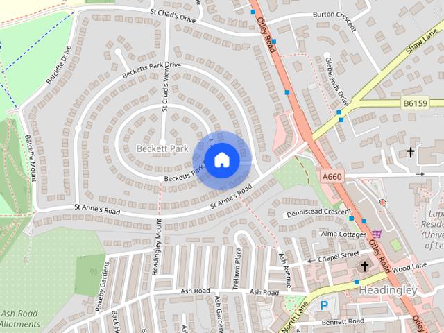 Townhouse for rent in Beckett Park, Headingley