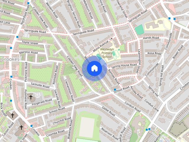 Townhouse for rent in Crookes, South Yorkshire