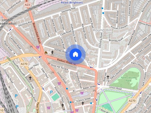Townhouse for rent in Round Hill, Brighton & Hove