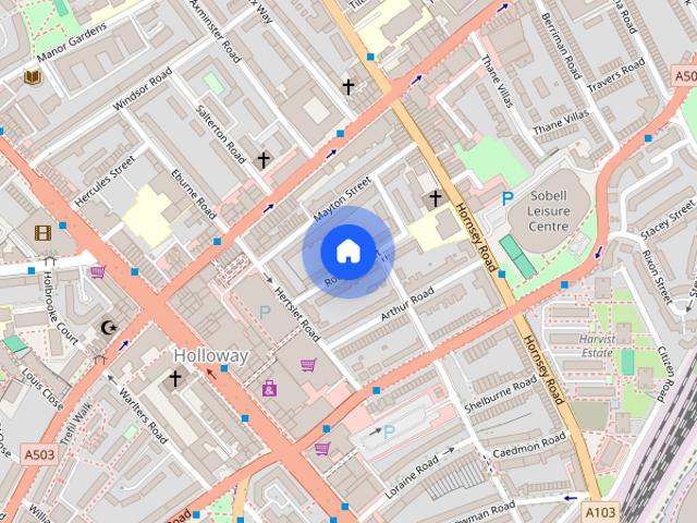Townhouse for rent in Holloway, Greater London