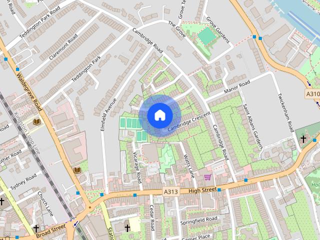 Townhouse for rent in Strawberry Hill, Greater London
