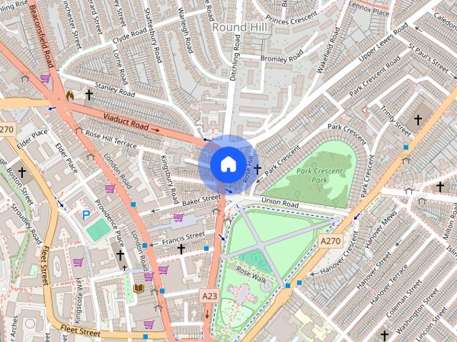 Townhouse for rent in Round Hill, Brighton & Hove