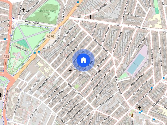 Townhouse for rent in Queen's Park, Brighton & Hove