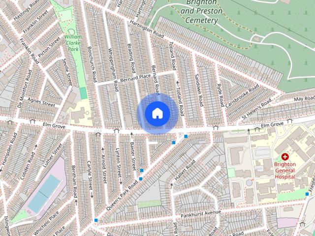 Townhouse for rent in Queen's Park, Brighton & Hove