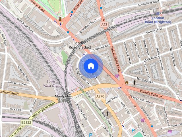 Townhouse for rent in Round Hill, Brighton & Hove