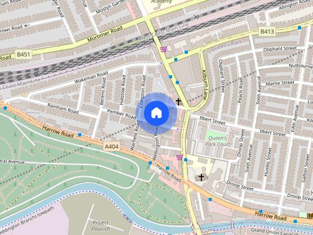 Townhouse for rent in Brondesbury, Greater London