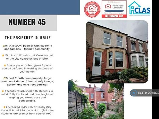 Apartment for rent in Chapelfields, West Midlands