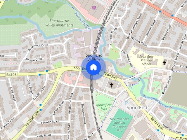 Townhouse for rent in Spon End, Coventry